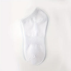10 Pairs Solid Socks for Women - Comfy & Breathable All-match Stockings