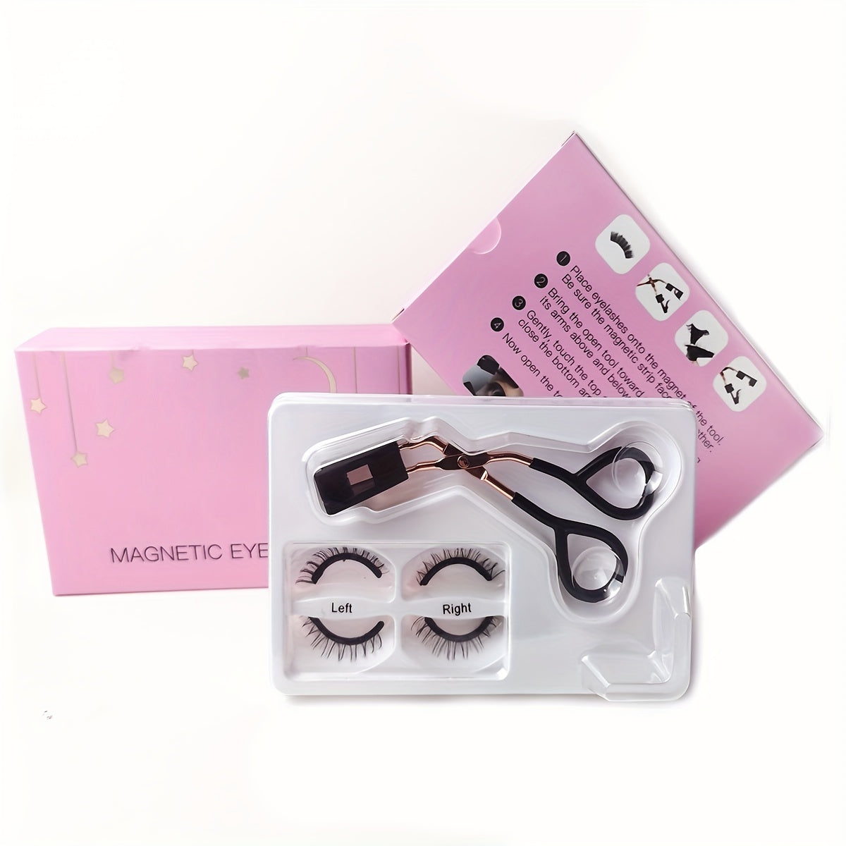 Magnetic Eyelashes & Applicator Tool Kit for Natural Look