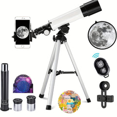 High Definition Telescope with Stickers and Star Maps for DIY