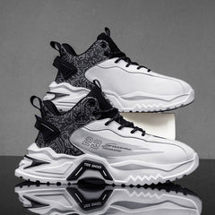 High Top Lace Up Sneakers Breathable Anti Slip Casual
