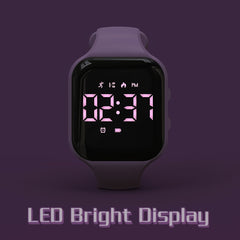 LED Fitness Tracker Digital Activity Watch Rechargeable Sport Watch