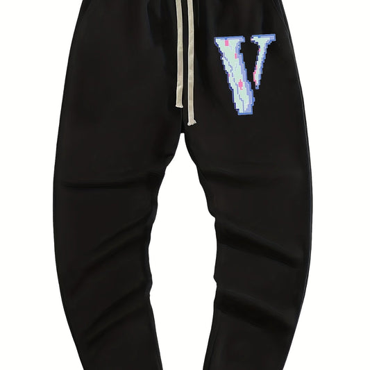 Men s Drawstring Pocket Sweatpants Casual Comfy Jogger Pants