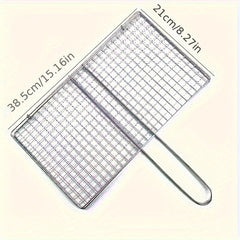 1pc BBQ Grilled Fish Net Clip Stainless Steel Barbecue Basket