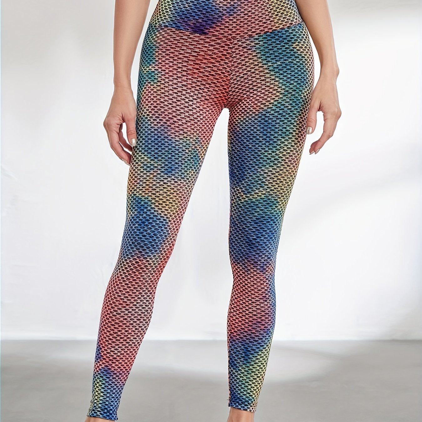 High Waist Tie Dye Yoga Leggings for Women Hip Lifting