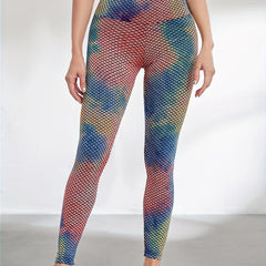 High Waist Tie Dye Yoga Leggings for Women Hip Lifting