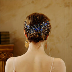 Rhinestone Decor Hair Comb Baroque Style Bridal Wedding Headwear