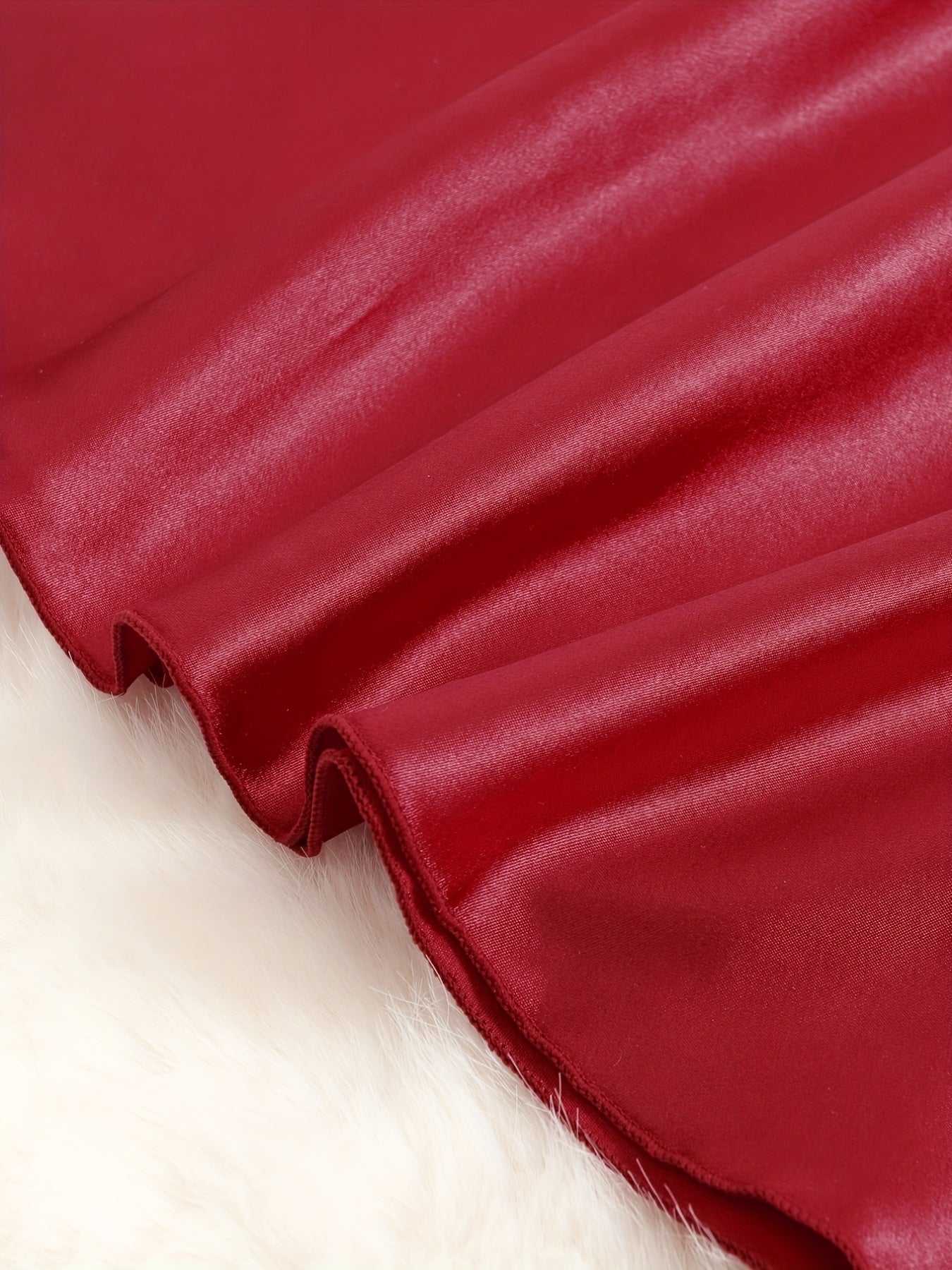 Lace Satin Slip Nightdress V Neck Criss Cross Back Sleep Dress