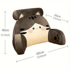 Cat Plush Cushion Sofa Waist Support Pillow Nap Doll Toy