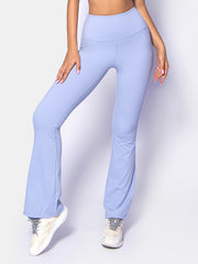 Solid Bell Bottom Yoga Pants for Women Loose and Stretchy Wide Leg Workout