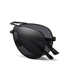 Polarized Foldable Men's Sunglasses Cycling Driving Mirror