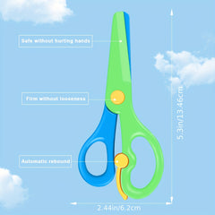Colorful Labor-saving Safety Scissors for Students DIY Paper Cutting