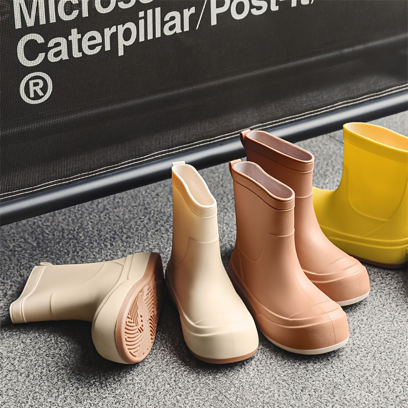 Women's Waterproof Rain Boots Medium Tube Comfortable Outdoor Work Boot