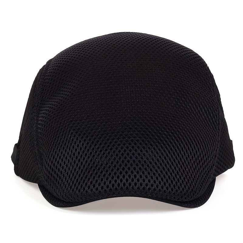 Men's Mesh Beret Hat Breathable Summer Hat