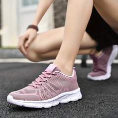 Men's Mesh Running Shoes Breathable Sneakers Lace Up