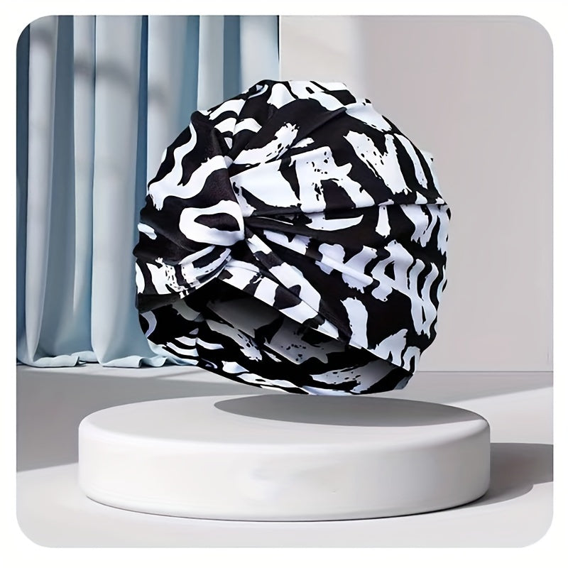Patterned Leisure Sports Swim Cap - Non slip