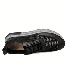 Men's Lace up Sneakers Casual Walking Shoes Comfortable