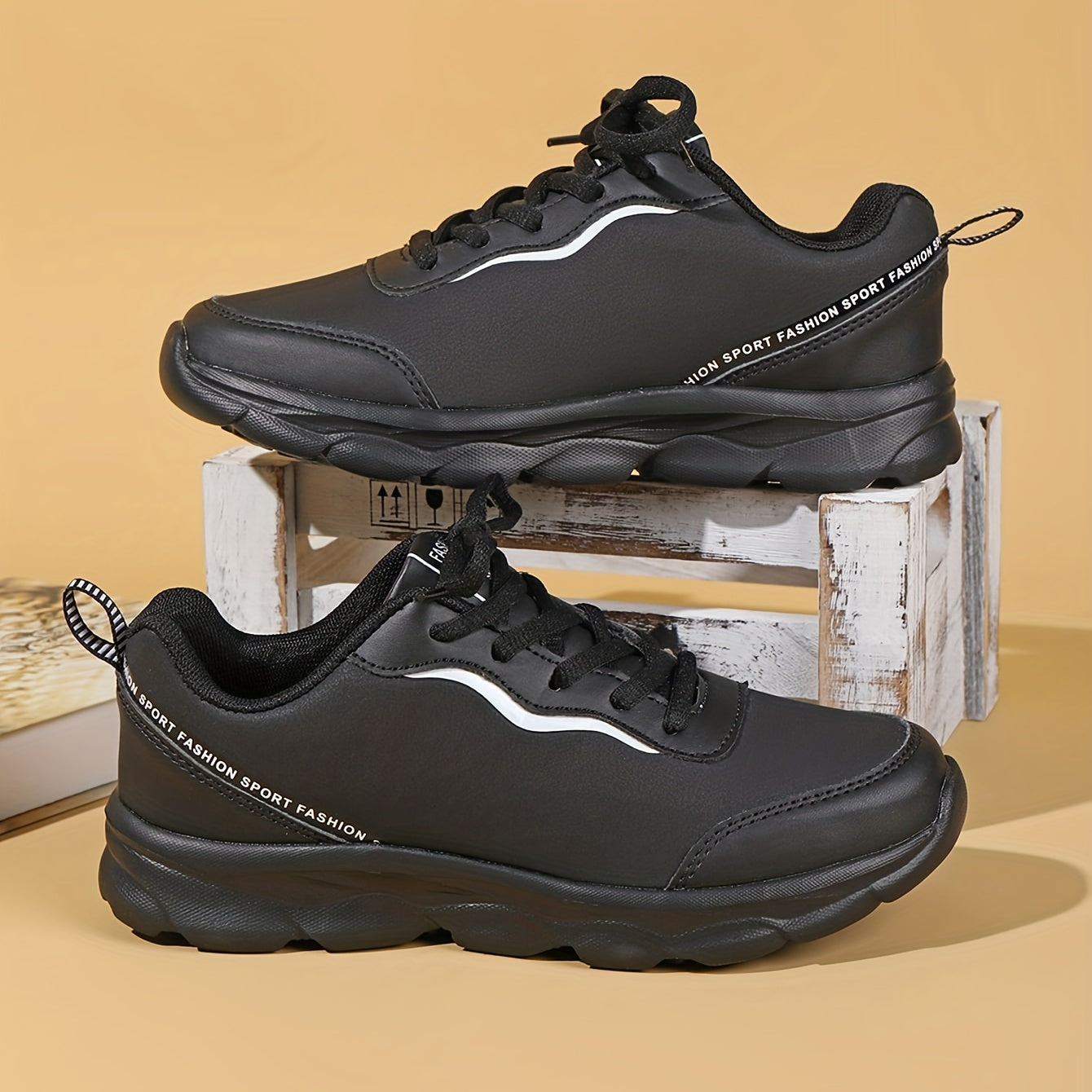 Women's Non-slip Lace Up Sneakers Lightweight Running Shoes