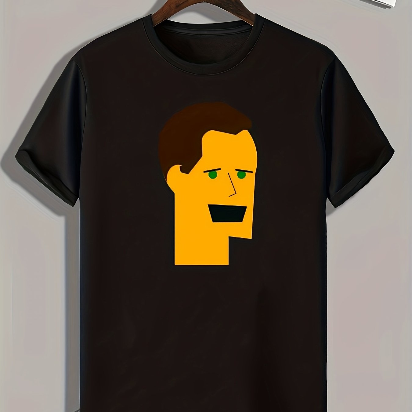 Portrait Pattern Men's Sports T-Shirt