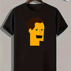 Portrait Pattern Men's Sports T-Shirt