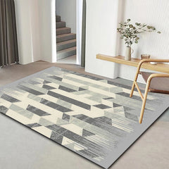 Nordic Minimalist Striped Floor Mat for Living Room and Bedroom