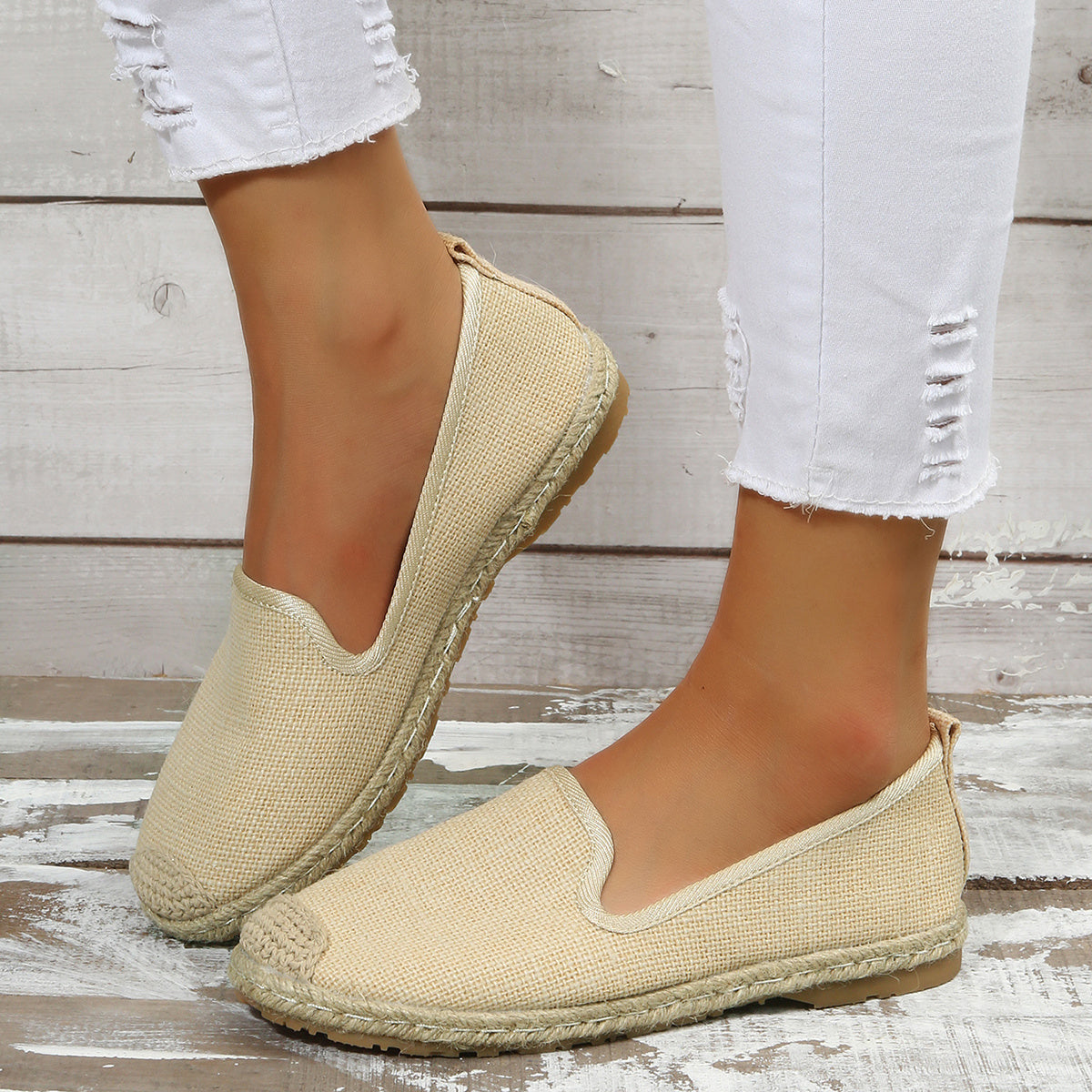 Breathable Flat Slip-On Casual Sneakers Women's Walking Shoes