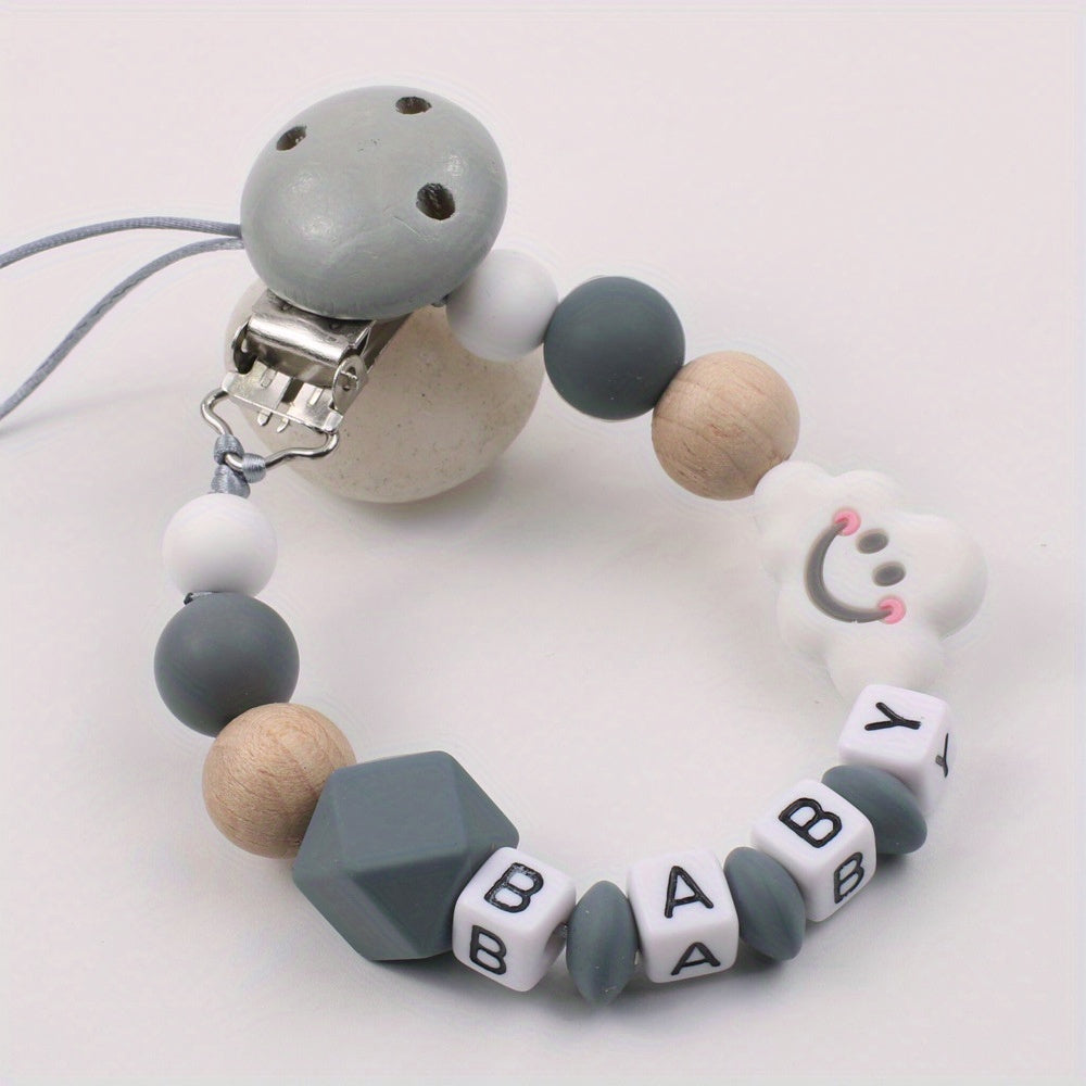 Cloud Silicone Pacifier Clip for Baby Safety