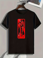 Bamboo Pattern Print Men's Sports T-shirt Graphic Tee