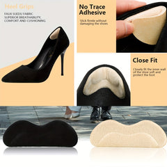 4D Sponge Heel Insoles Anti Wear Heel Stickers Thickened Heel Pad