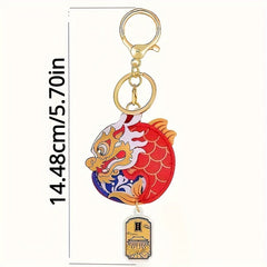 Fish Dragon Keychain Backpack Bag Hanging Pendant Ornament