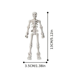 5pcs Movable Skeleton Figurines DIY Articulated Joints Full Body ABS Skeletons