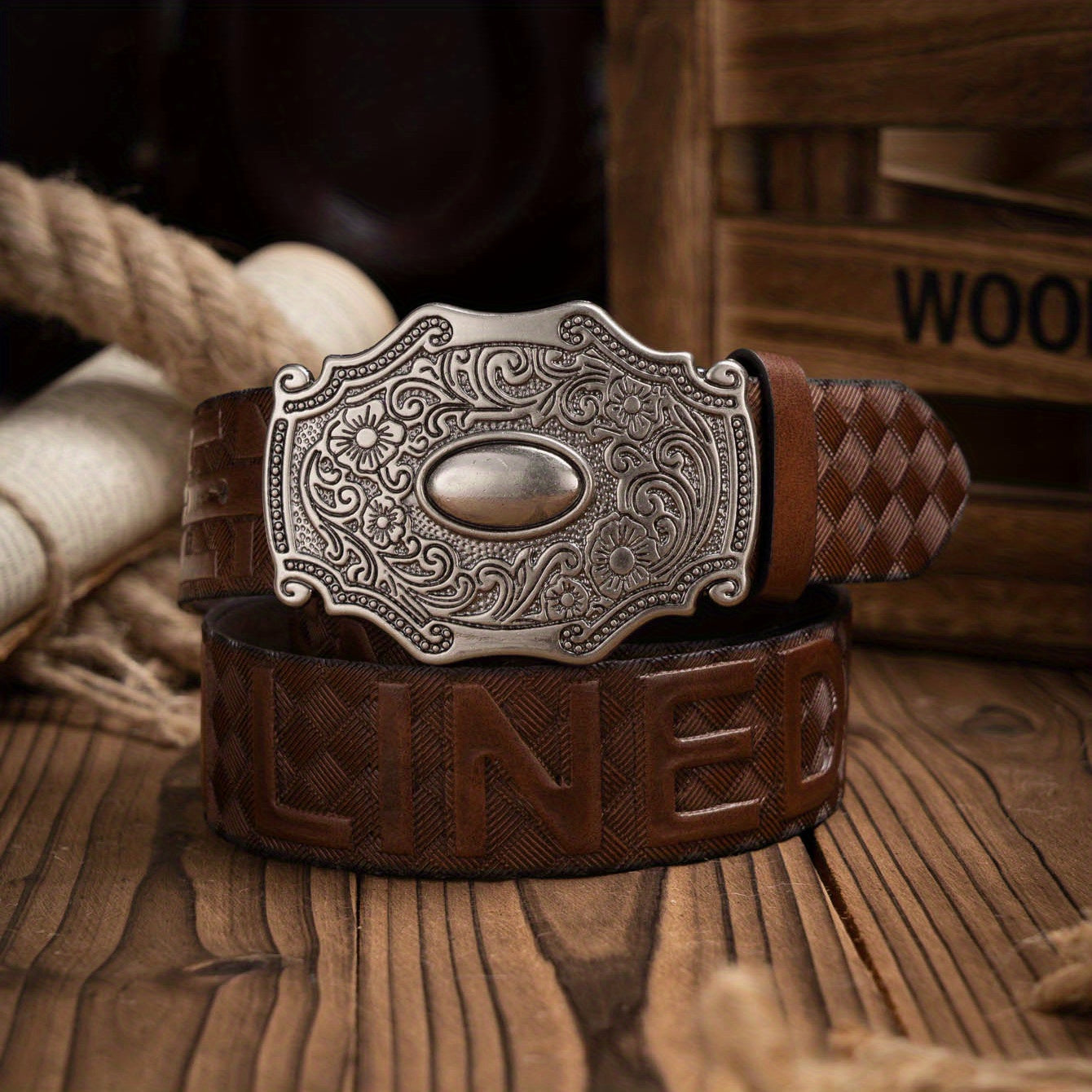 Men's Western-Style Casual PU Leather Belt