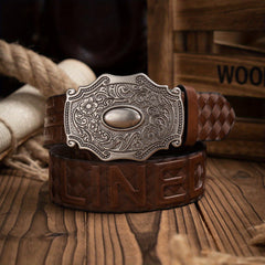 Men's Western-Style Casual PU Leather Belt