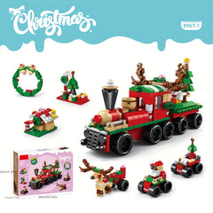 Christmas Scene Building Blocks DIY Decoration Ornaments Children's Toys