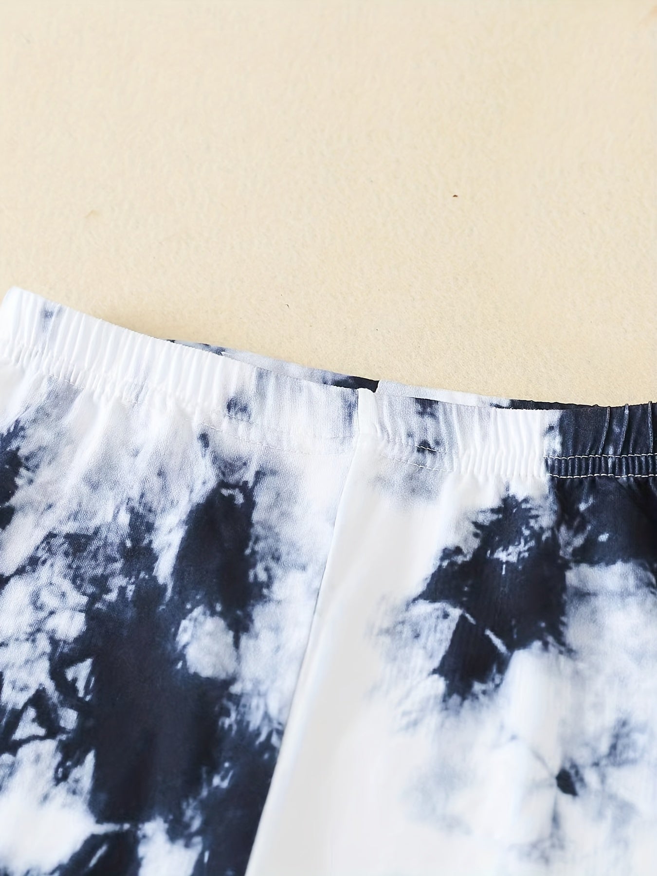Girls Tie Dye Waistband Shorts Breathable Casual Pants