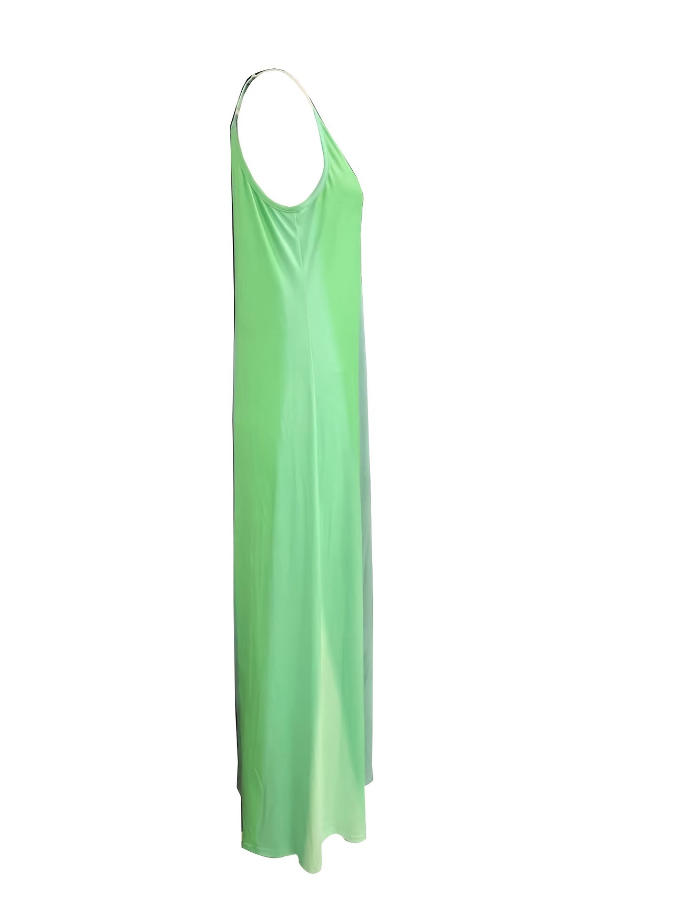 Colorblock V Neck Maxi Cami Dress