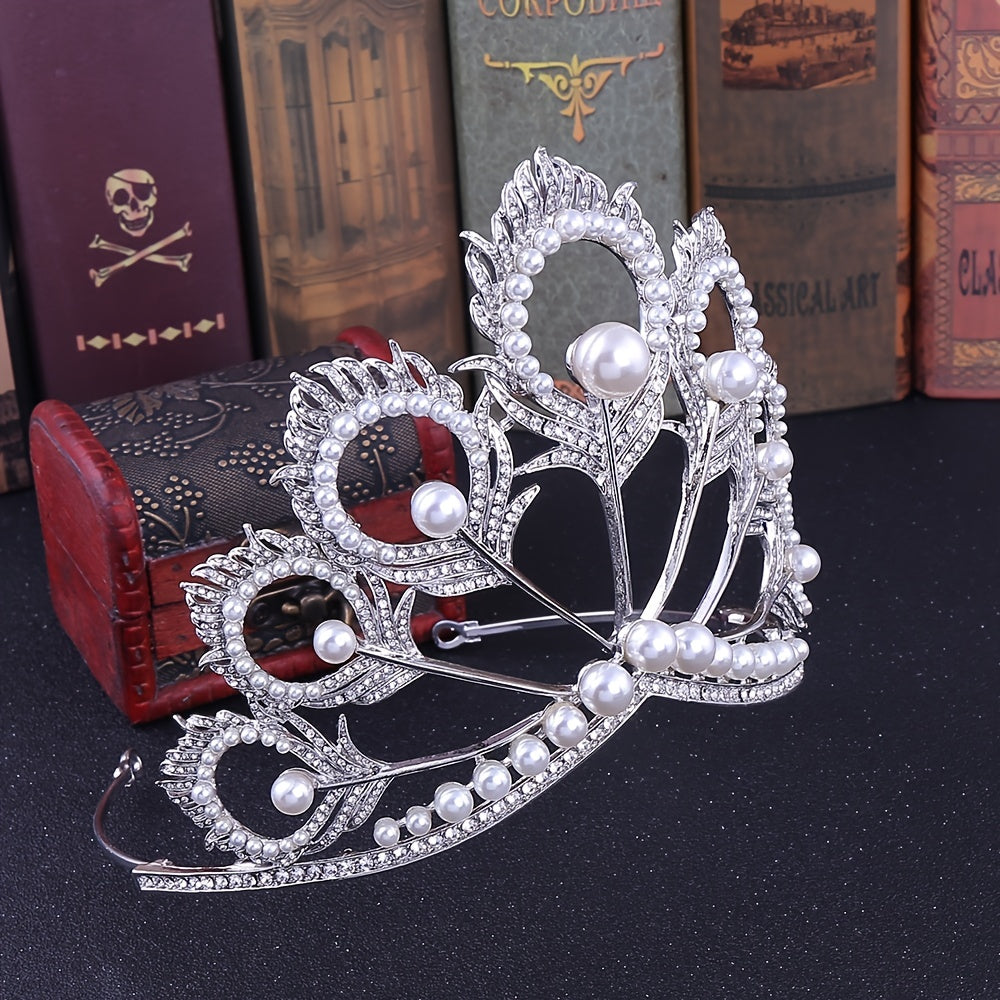 Crystal Tiara Peacock Bridal For Wedding Quinceanera Tiaras And Crowns Pageant