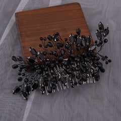 Bridal Wedding Rhinestone Side Hair Comb Elegant Headpiece for Women