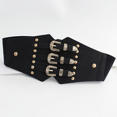 Women's Western Corset Belt Elastic Waist Belts for Dresses