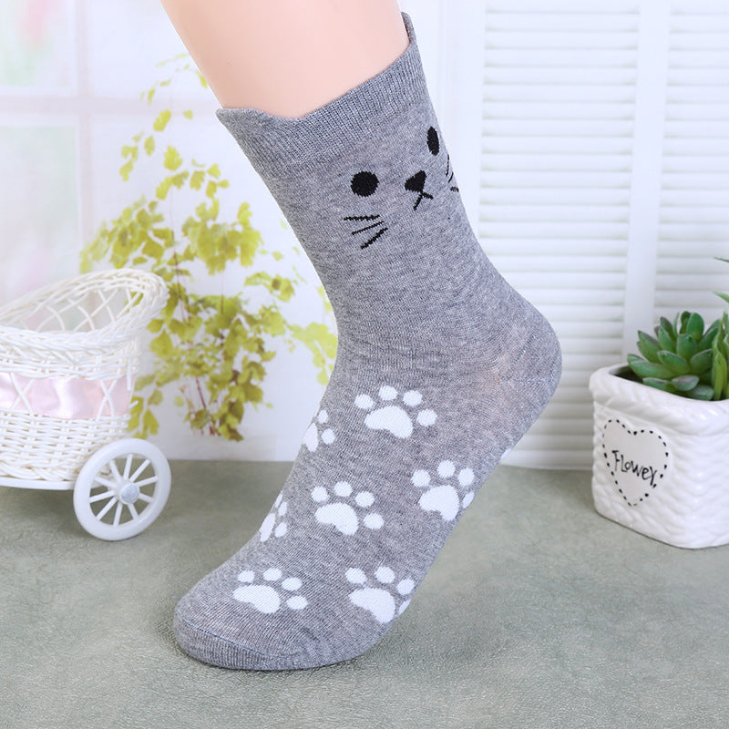 2 Pairs Girls Kids Breathable Crew Socks for Spring Summer