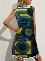 Floral Print Bohemian Sleeveless Dress Spring & Summer Women's Clothing