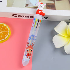 4pcs Christmas Bullet Tip Pens w/ Twistable Refills 10 Options Red Green Yellow