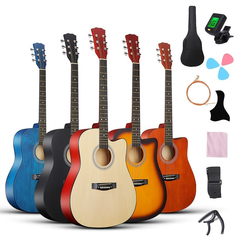 104 14 Cm Folk Music Wooden Guitar Beginner Boys And Girls With Accessories