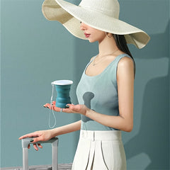 Portable Silicone Foldable Cup Heat Resistant Collapsible Cups With Lid