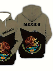 Eagle Holding Snake Hoodie Men's Graphic Pullover
