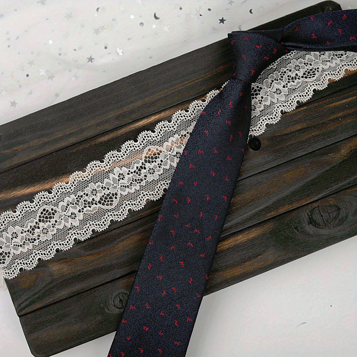 Men's Retro Floral Tie for Wedding