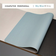 Double Sided Leather Mouse Pad Medium Office Computer Desk Pad Non-Slip 30 x 59