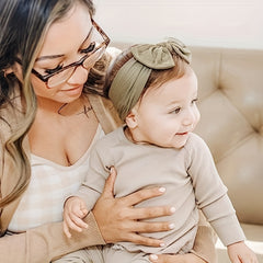 Soft Nylon Elastic Bow Headband for Baby Girls