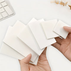 6pcs Transparent Sticky Notes Waterproof Marker Stickers 300 Sheets