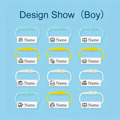 Custom Name Shoe Rings & Stickers, Waterproof & Tear-resistant