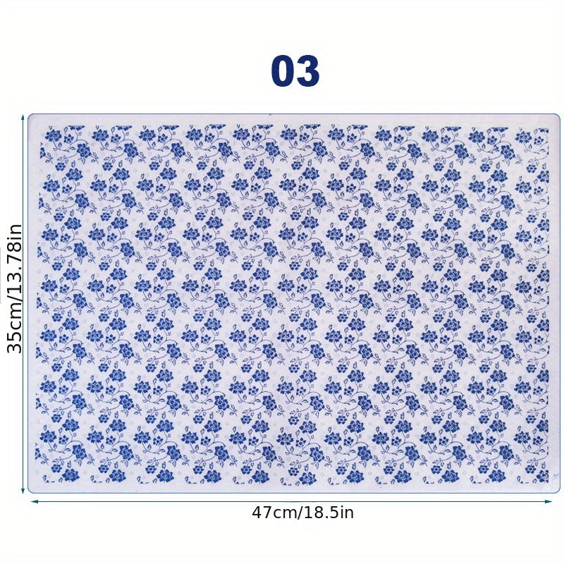 1PC Ceramic Glaze Flower Paper Jingdezhen High Temperature Underglaze Paste Flow